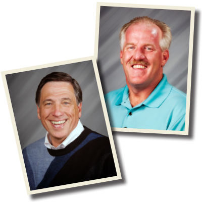 Charlie Kanan '69 and Frank Kuzma '79