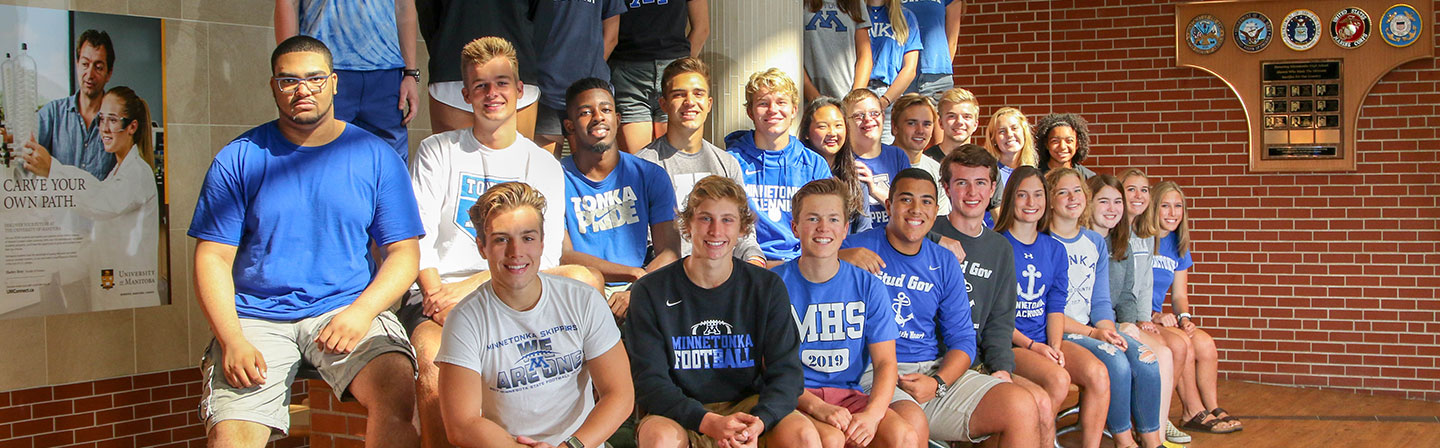 Students smiling