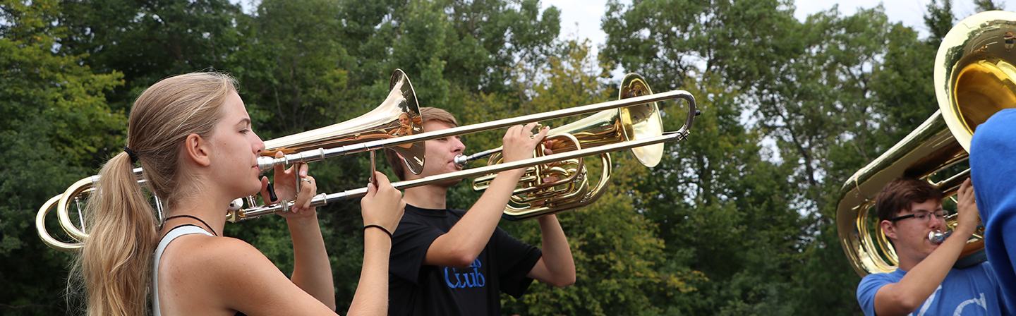 marching band students