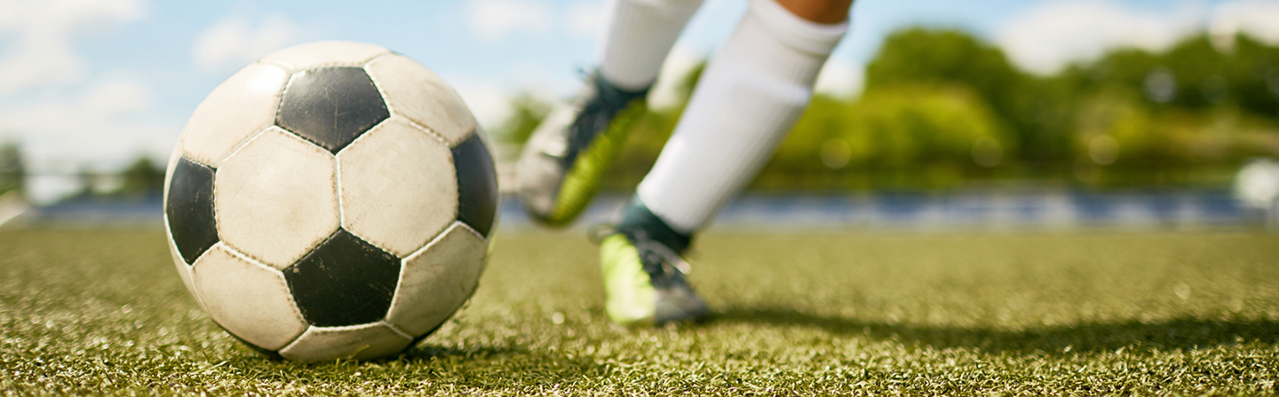 soccer ball on grass