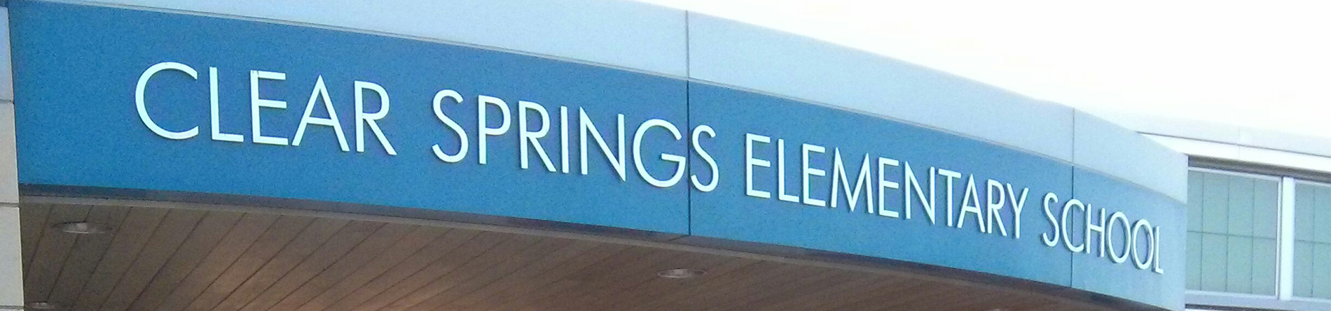 clear springs elementary school entrance sign photo