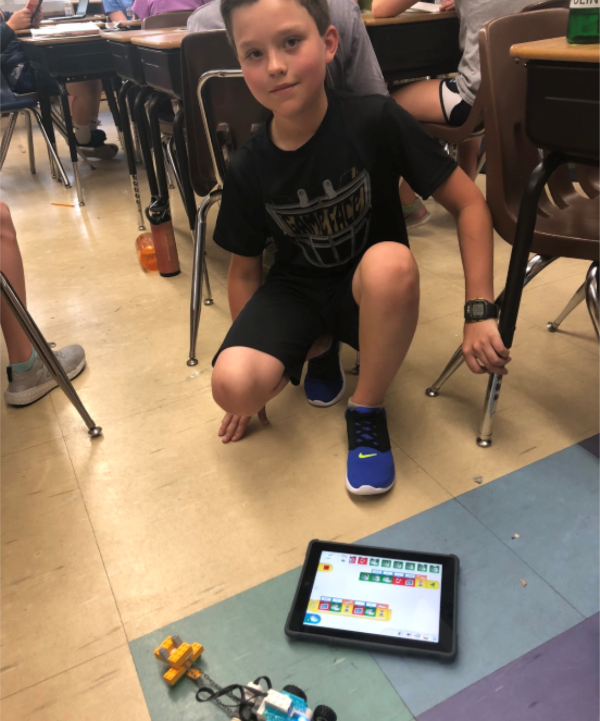 Students coding