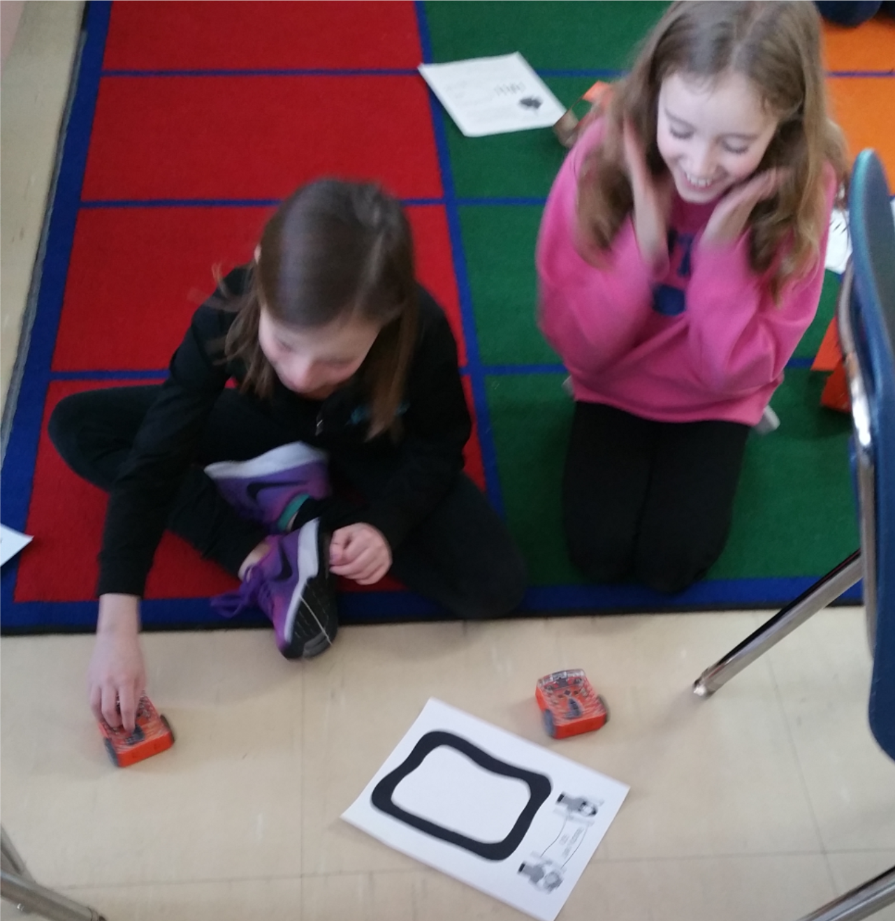 Students coding